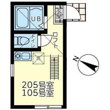 ユナイト追浜ディナールの物件間取画像